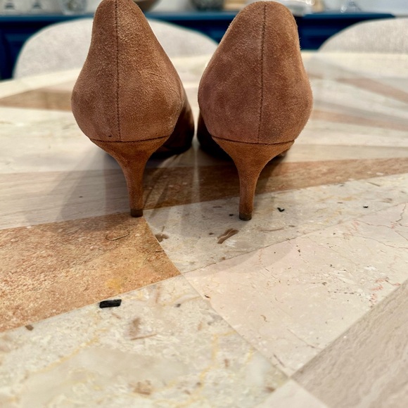 Brown Suede Women's Kitten Heels 7.5 - Picture 4 of 6